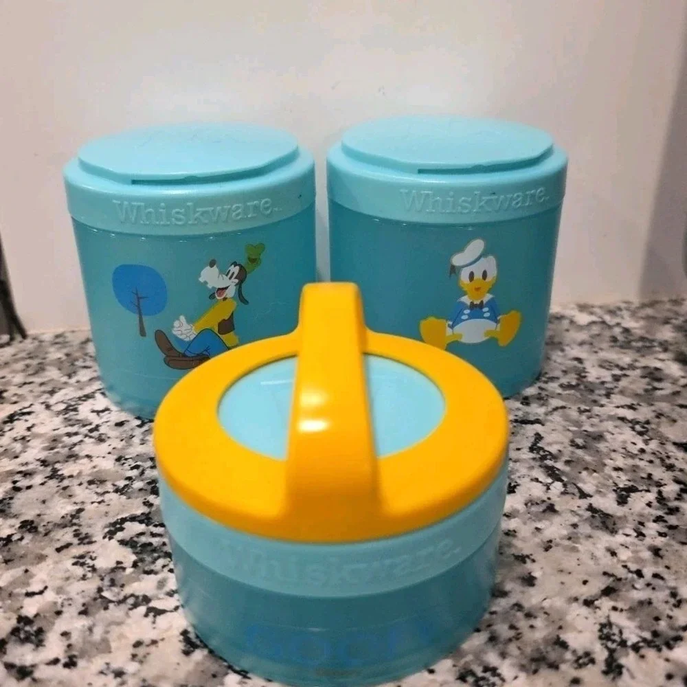 Whiskware Goofy Donald‎ Duck Snack Container BPA Free EXCELLENT